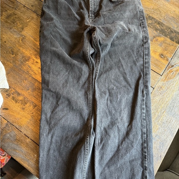 We the free jeans raw hem straight cut faded black size 27 excellent condition - Picture 2 of 3